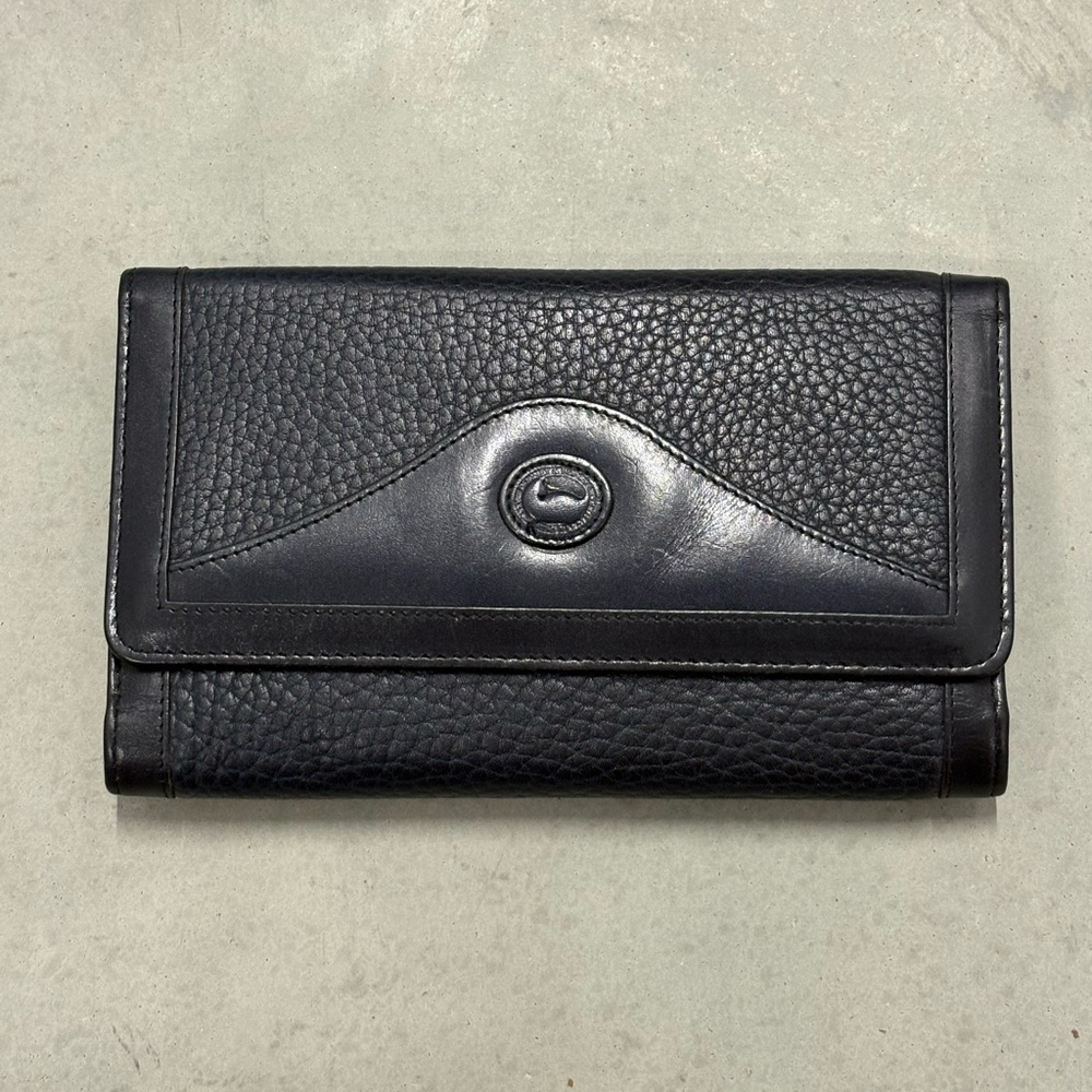 Dooney & Bourke All Weather Navy Blue Leather Clutch
